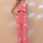 Soft Star Print Tank Pant Set