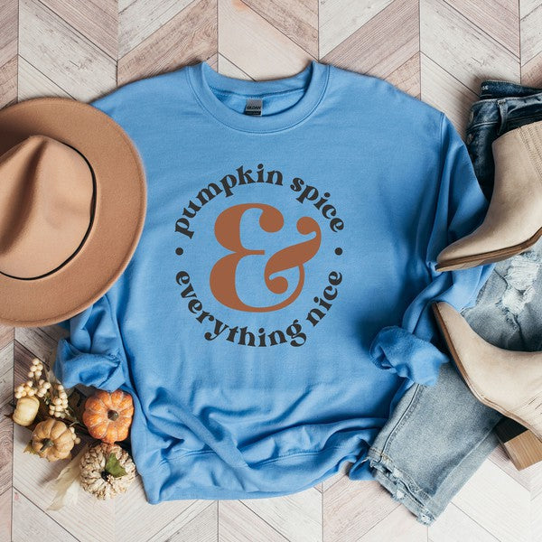 Pumpkin Spice Everything Nice Graphic Sweatshirt