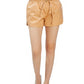 Metallic Drawstring Shorts