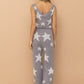 Soft Star Print Tank Pant Set