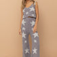 Soft Star Print Tank Pant Set