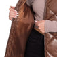 Vegan Leather Puffer Vest