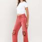 90s Vintage Crop Flare Jeans