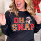 Soft Ideal Chenille Oh Snap Graphic Long Sleeve