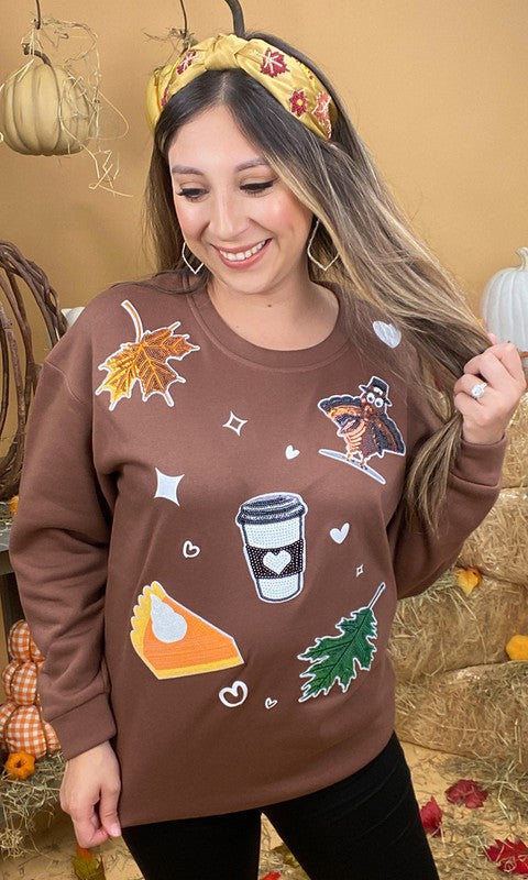 Thanksgiving Sparkle Sweatshirt