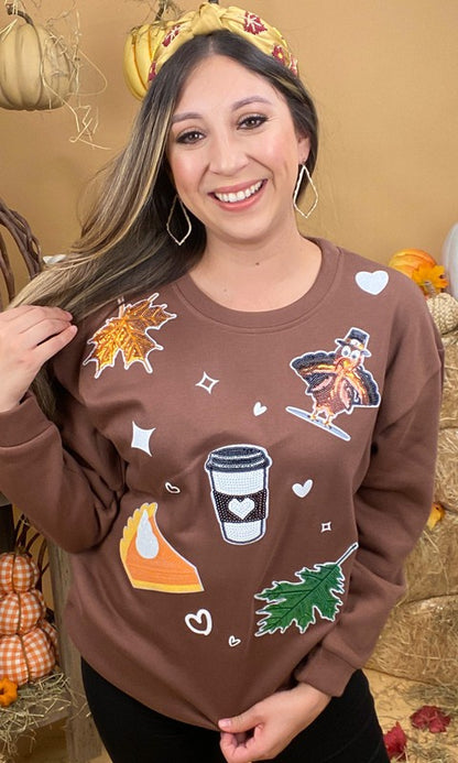 Thanksgiving Sparkle Sweatshirt