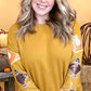 Thanksgiving Sparkle Sleeve Sweatshirt