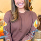 Thanksgiving Sparkle Sleeve Sweatshirt