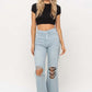 90"s Vintage Crop Flare Jeans