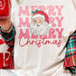 RETRO MERRY CHRISTMAS SANTA Graphic Tee