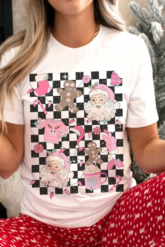 CHECKER CHRISTMAS VIBES Graphic Tee