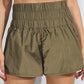 Breathable Smocked Sports Shorts