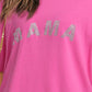 MAMA Graphic Round Neck Tee Shirt