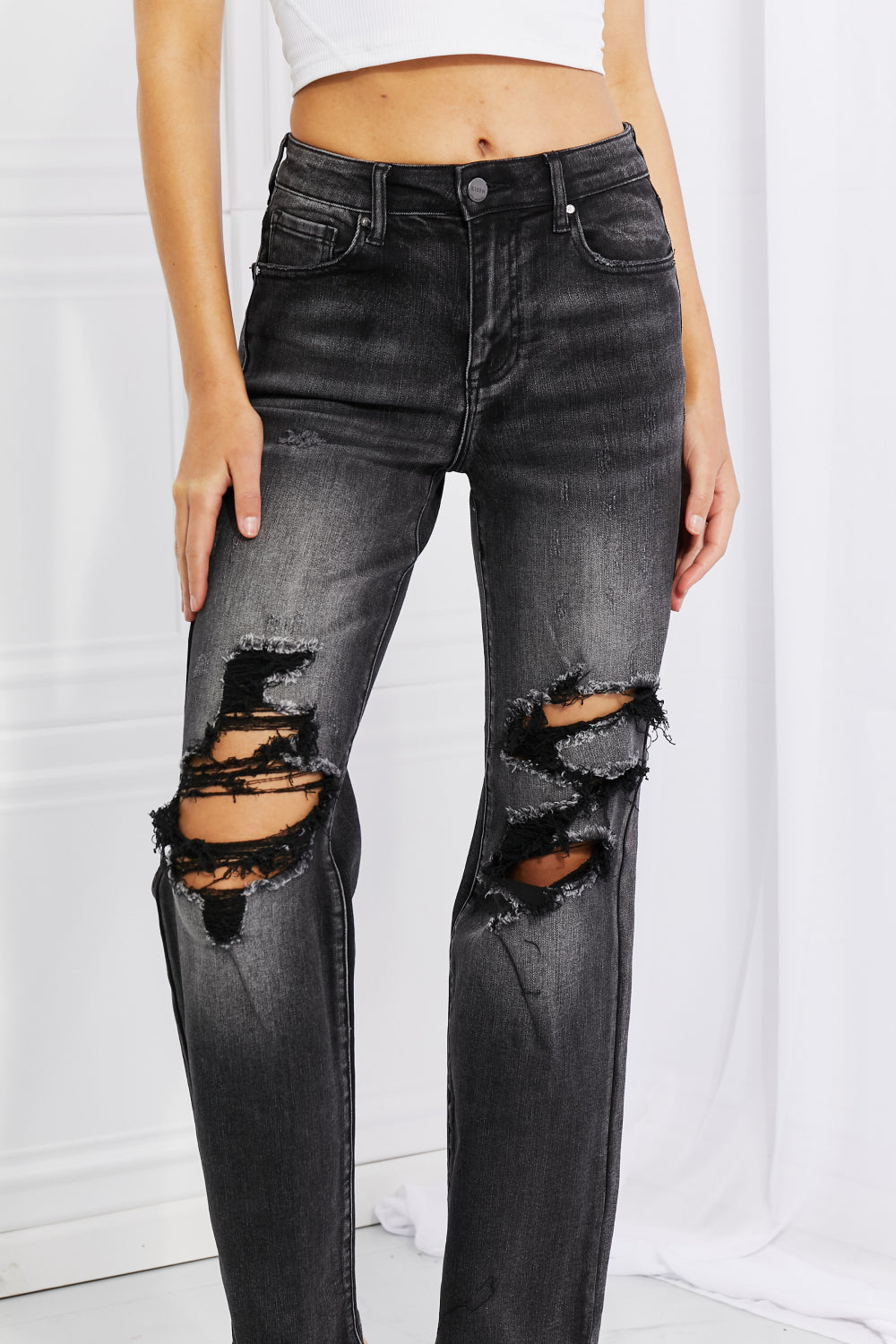 Risen distressed Relaxed Jeans