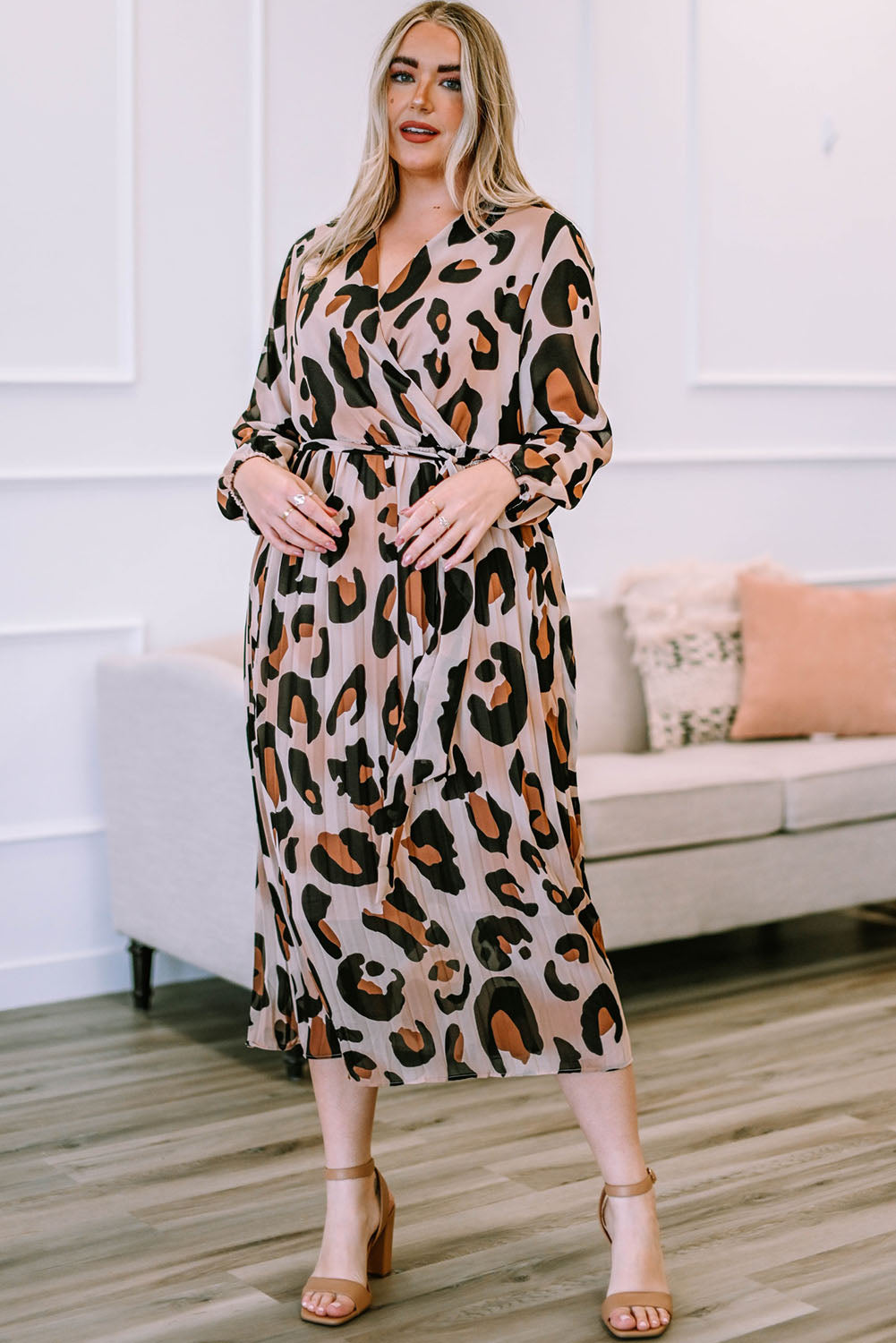 Plus Size Leopard Dress