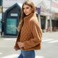 Zip-Up Raglan Sleeve Jacket