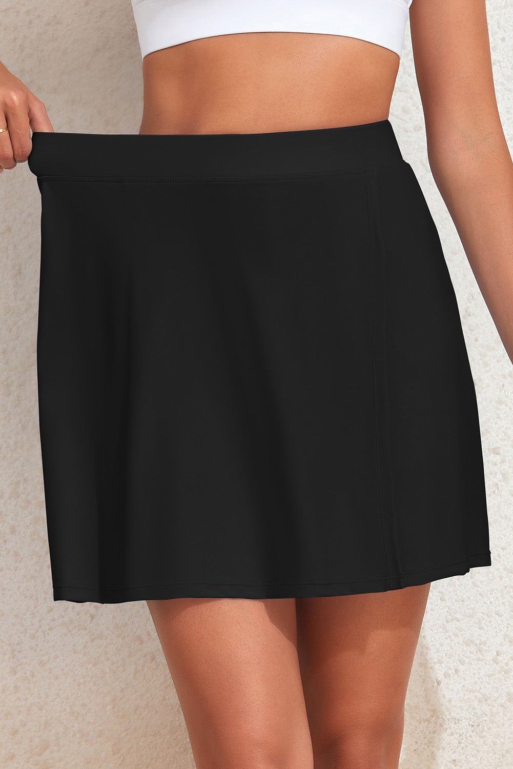 Black Skort With Split