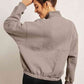 Half-Zip Long Sleeve Sweatshirt