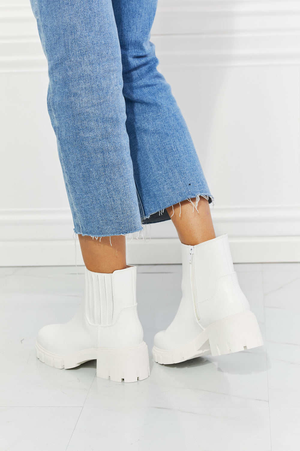 What It Takes Chelsea Boots in White