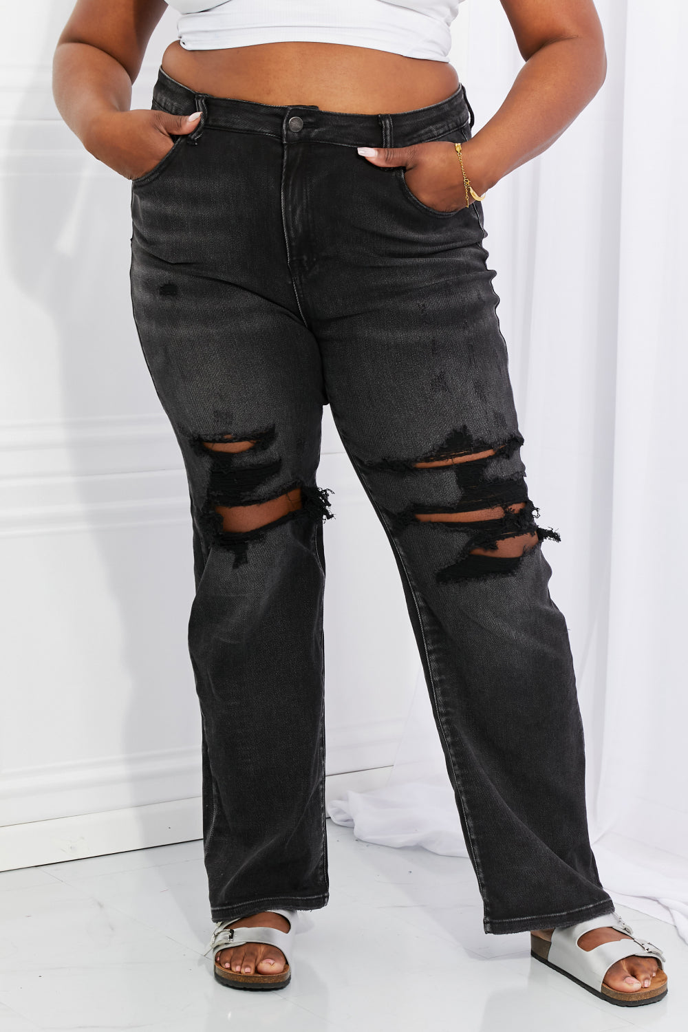 Risen distressed Relaxed Jeans