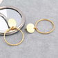 Gold-Plated Stainless Steel Drop Earrings