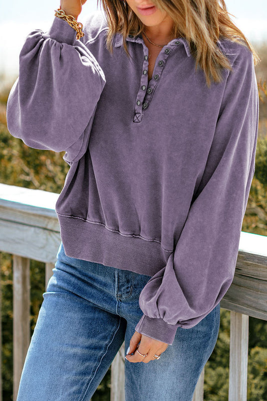 Lantern Sleeve Sweatshirt