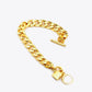 Lock Charm Toggle Clasp Bracelet