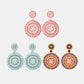 Beaded Boho Style Round Shape Dangle Earrings