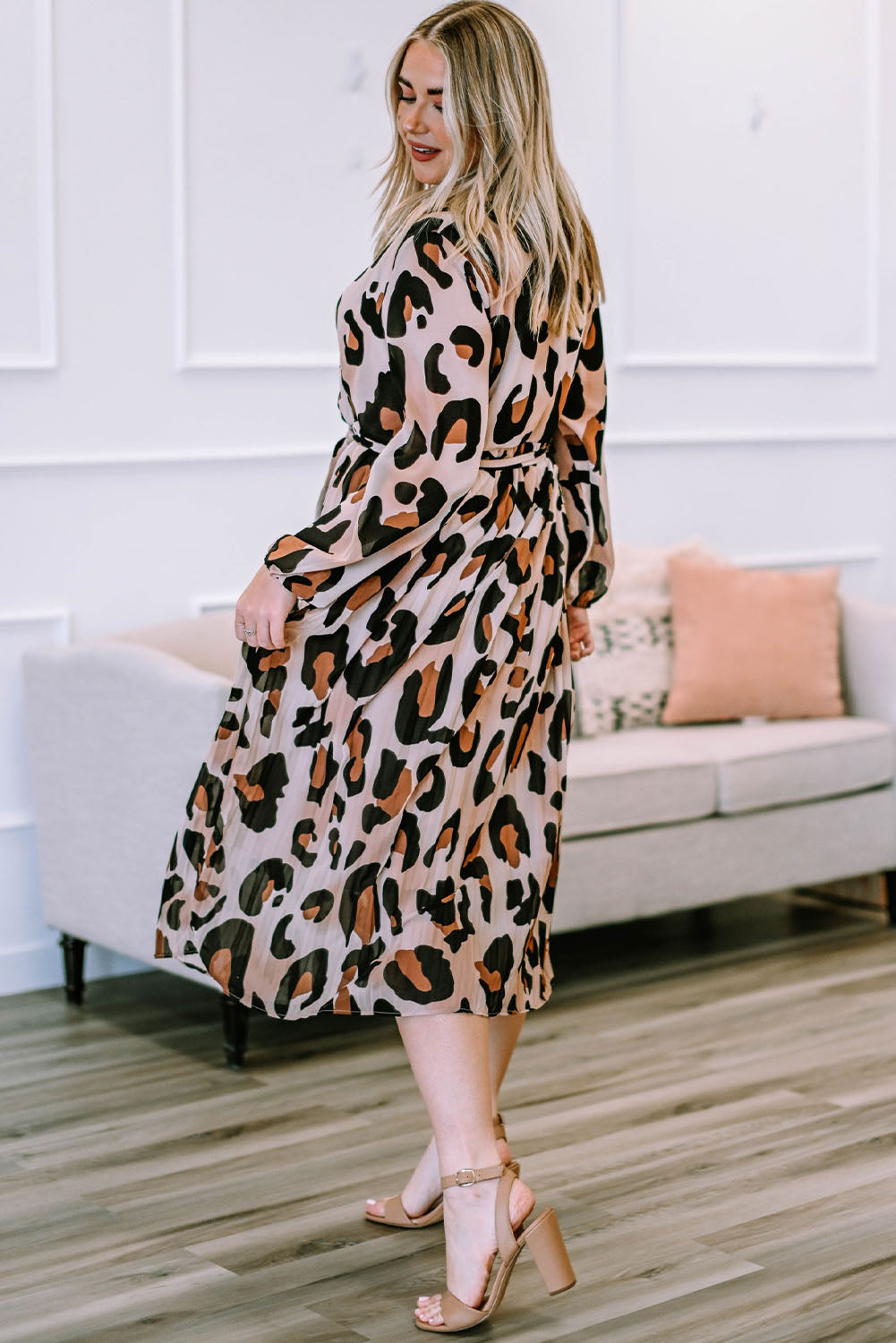 Plus Size Leopard Dress