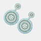 Beaded Boho Style Round Shape Dangle Earrings