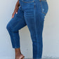 Judy Blue Aila Short Full Size Mid Rise Cropped Relax Fit Jeans