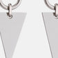 Stainless Steel Triangle Dangle Earrings