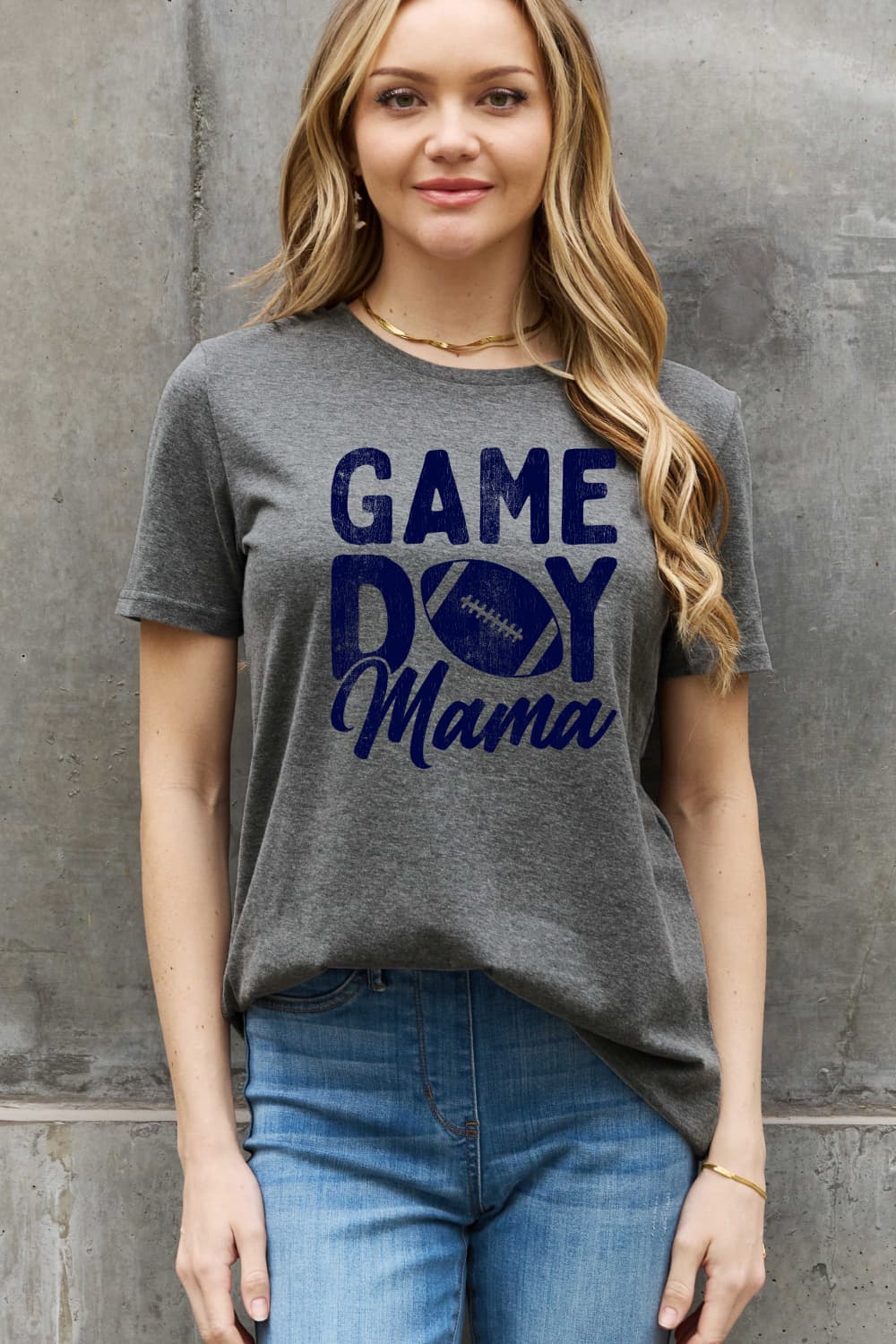 Simply Love-GAMEDAY MAMA Graphic Cotton Tee