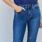 Judy Blue Aila Short Full Size Mid Rise Cropped Relax Fit Jeans