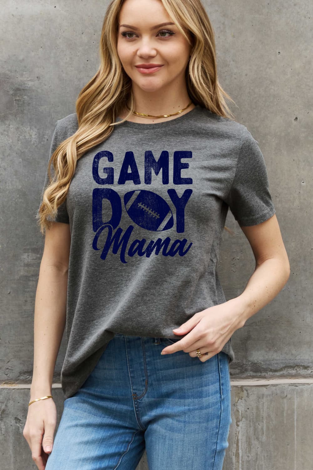 Simply Love-GAMEDAY MAMA Graphic Cotton Tee