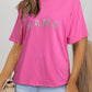 MAMA Graphic Round Neck Tee Shirt