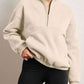 Half-Zip Long Sleeve Sweatshirt