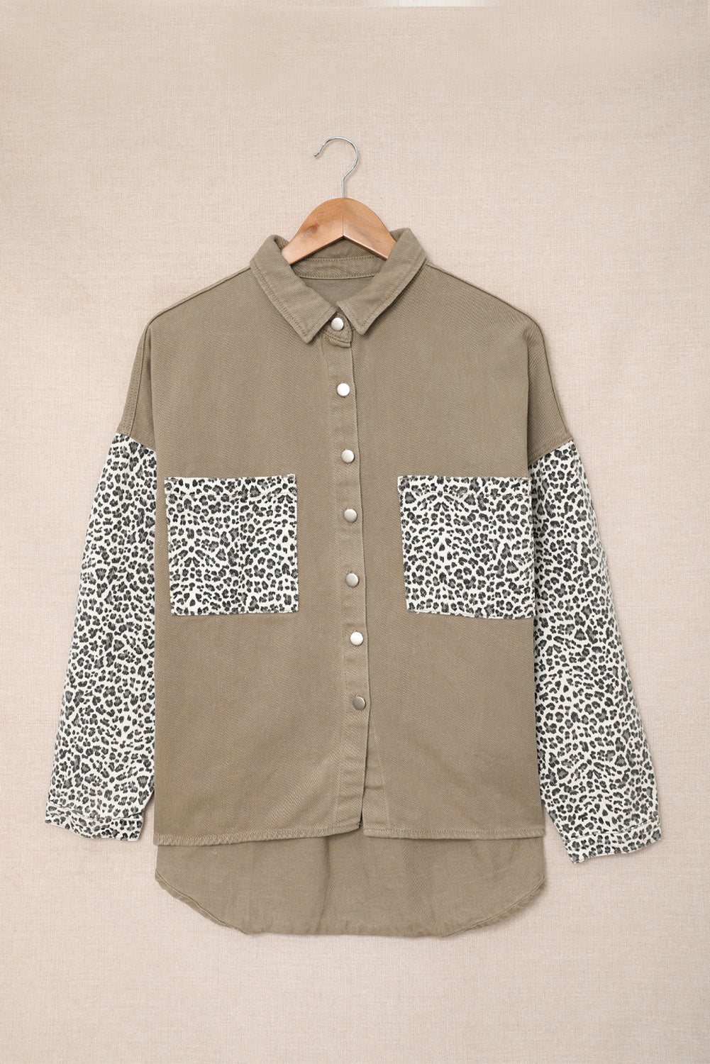 Leopard Denim Shacket