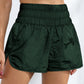 Breathable Smocked Sports Shorts