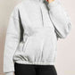Half-Zip Long Sleeve Sweatshirt