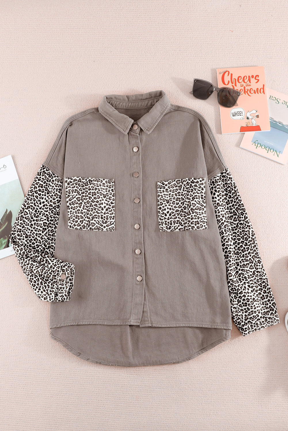 Leopard Denim Shacket