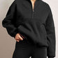 Half-Zip Long Sleeve Sweatshirt