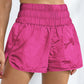 Breathable Smocked Sports Shorts