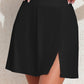 Black Skort With Split