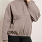 Half-Zip Long Sleeve Sweatshirt