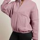 Half-Zip Long Sleeve Sweatshirt