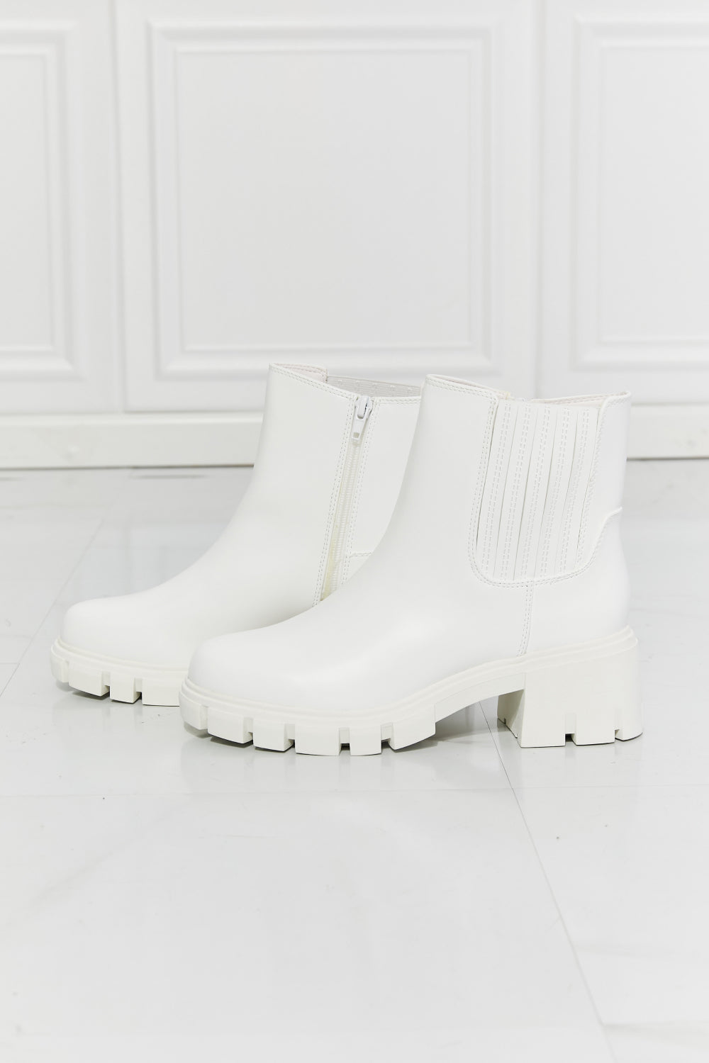 What It Takes Chelsea Boots in White