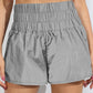 Breathable Smocked Sports Shorts