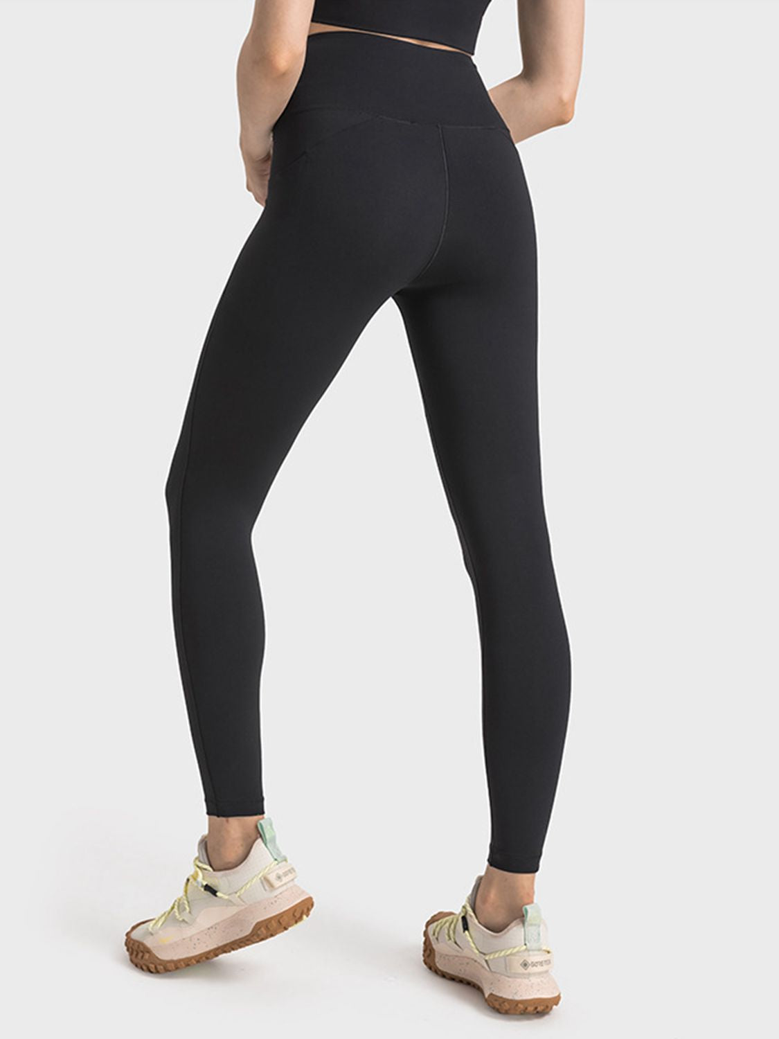 Wide Waistband Slim Fit Long Sports Leggings